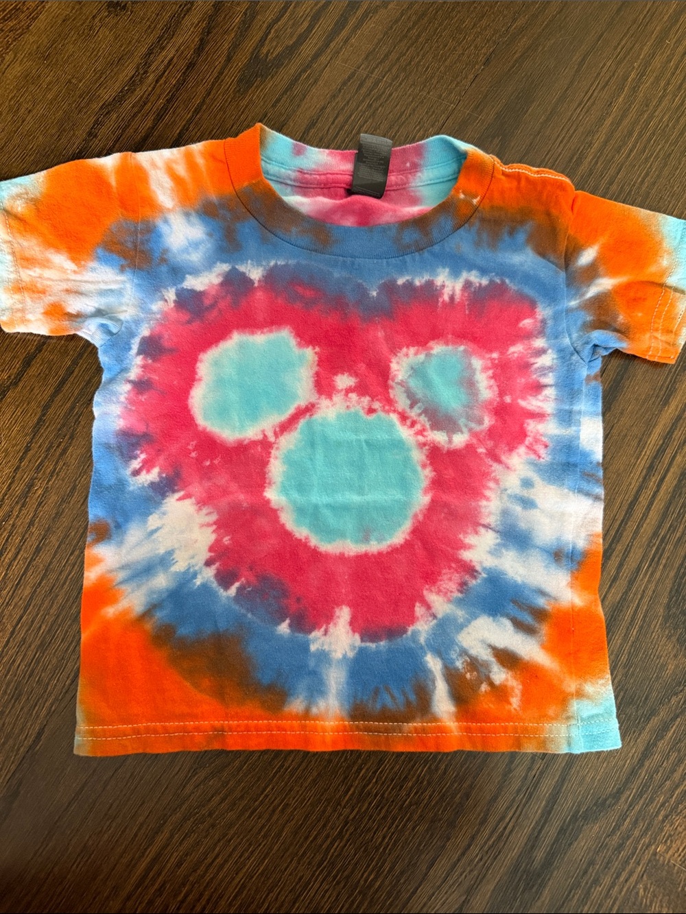 Kids 3t Mickey Tie-Dye Short Sleeve Tee - Multicolor